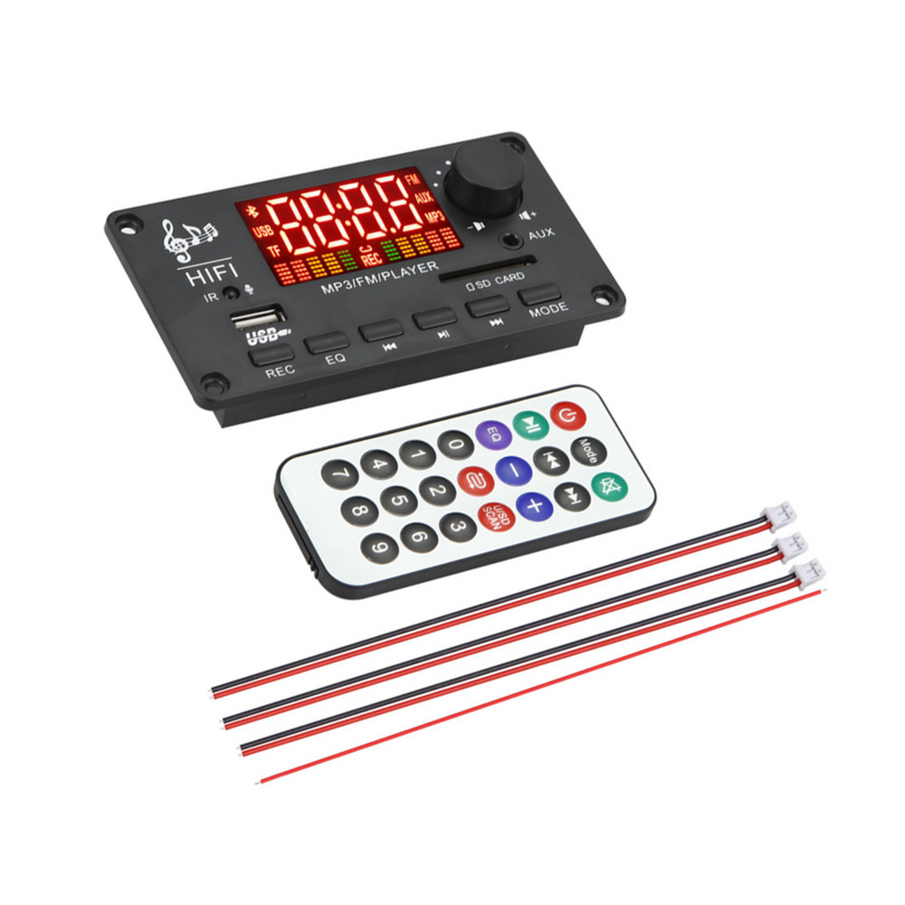 Car Amplifier Bluetooth Speaker Module Audio Radio MP3 Decoder Board FM/USB/AUX