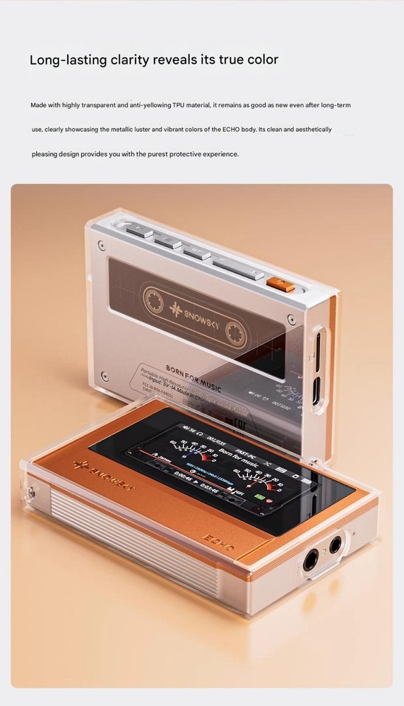 Soft TPU Protective Case For FiiO snowsky ECHO （Not mini）