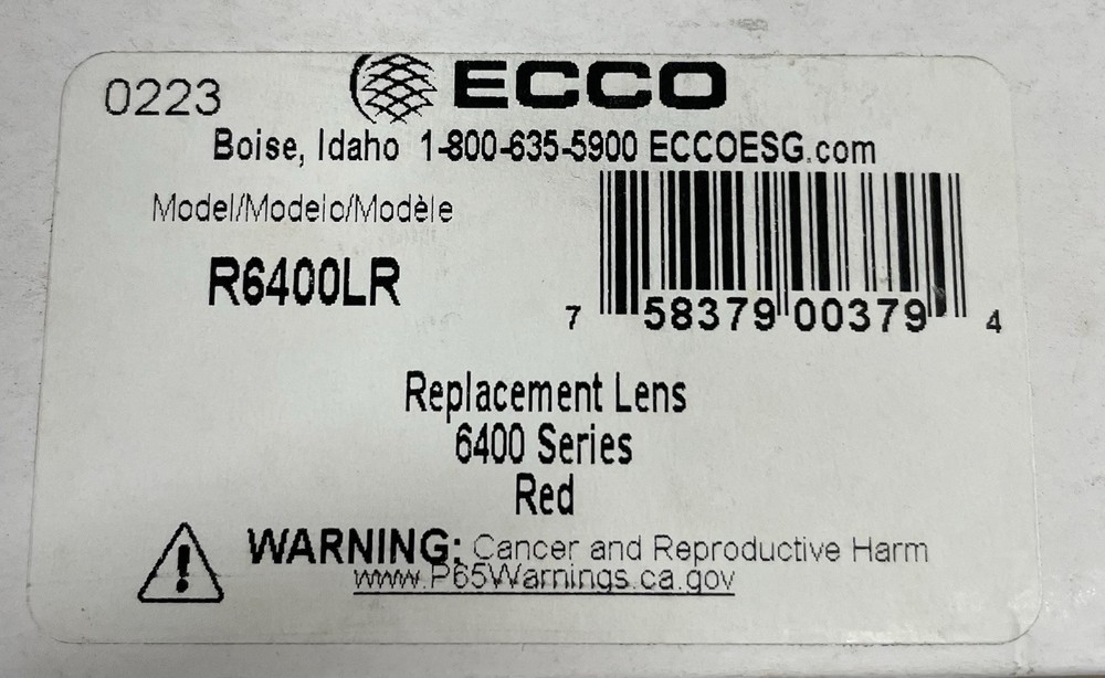 Ecco RSD Lens ( Red ) R6400LR