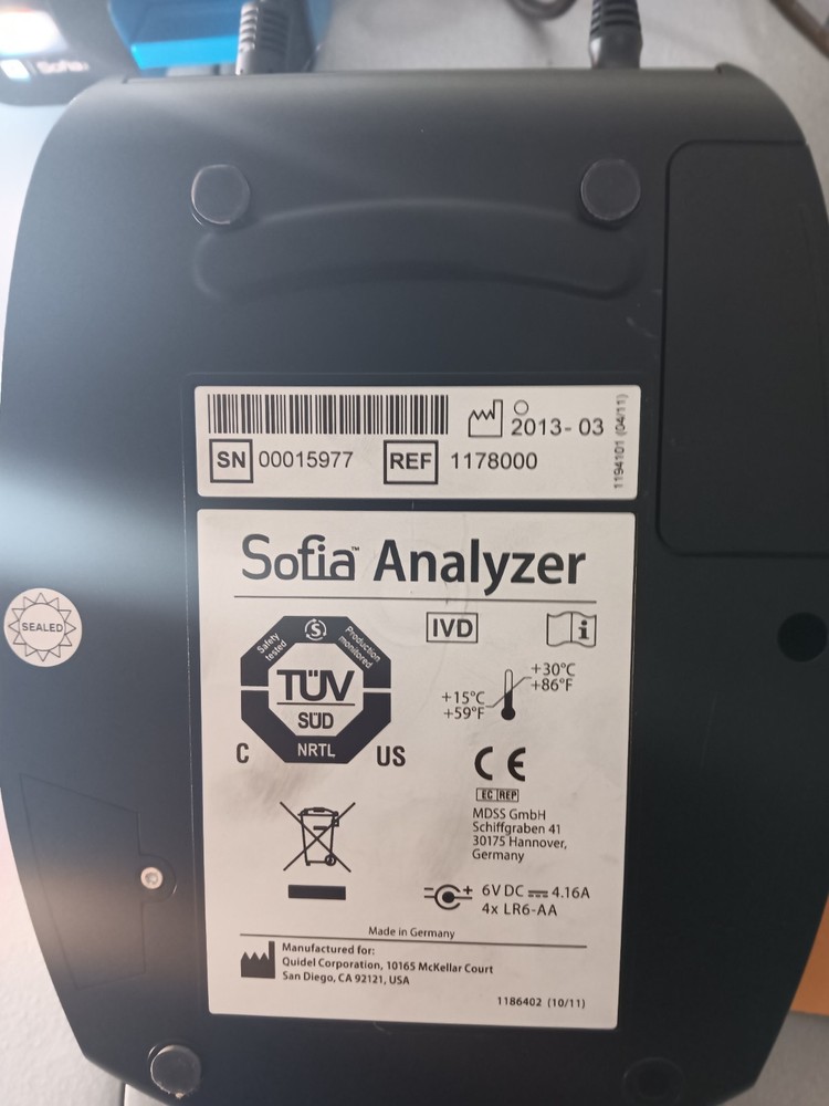 Quidel Sofia and Sofia 2 Fluorescent Immunoassay Analyzer