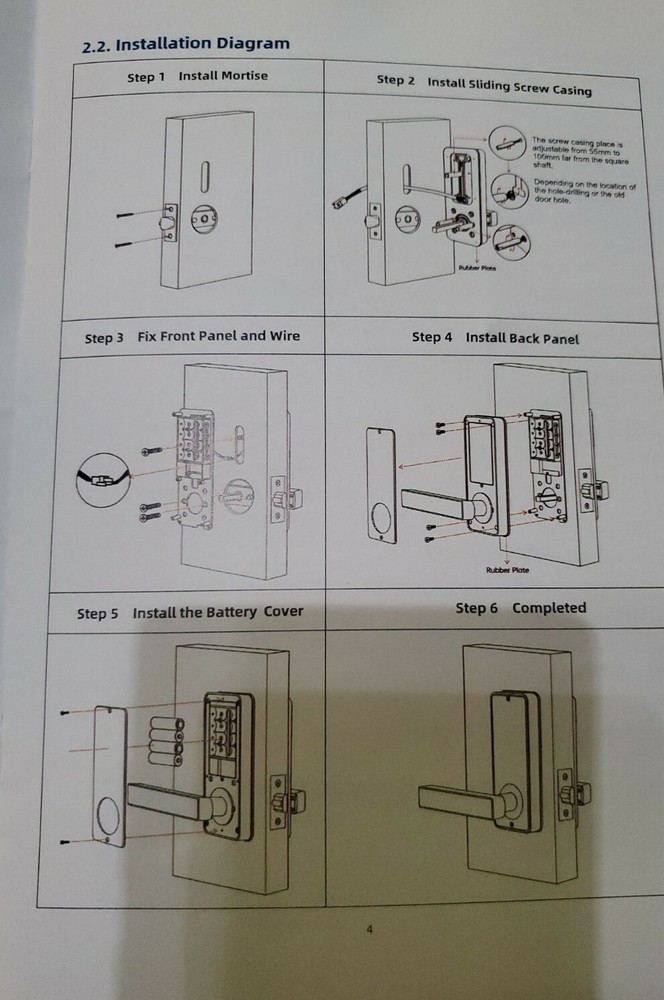 KUCACCI Smart Lock with Keypads, Electronic Door Lock