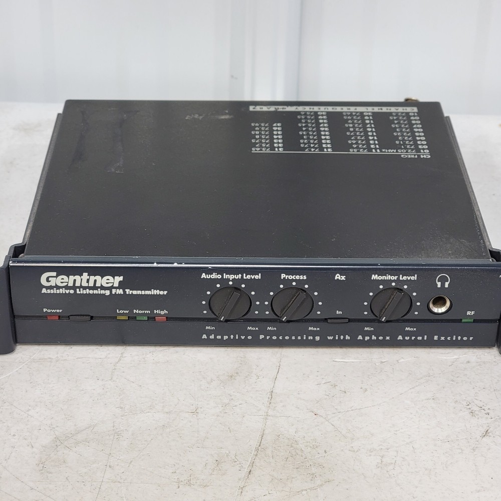 Gentner TX-37 FM Assisted Listinening Transmitter Adaptive Processing