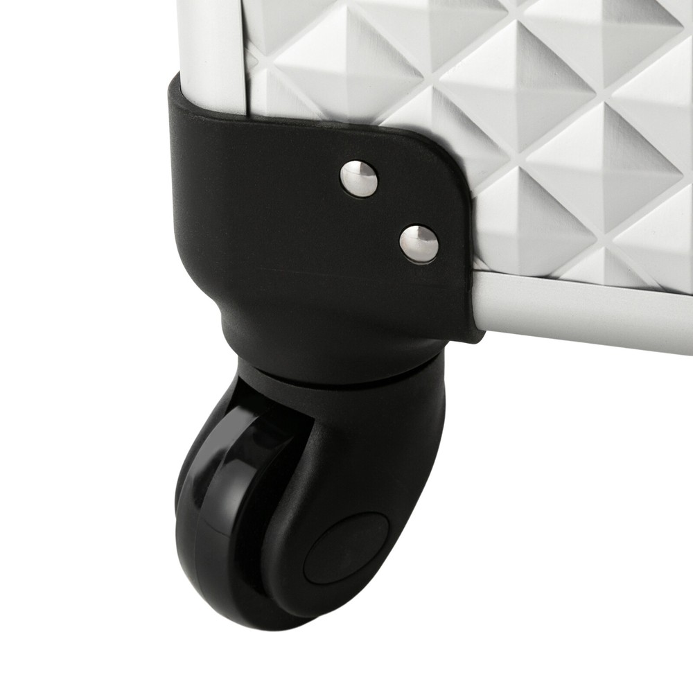 Professional Rolling Makeup Case, Multifunctional Cosmetic Organizer