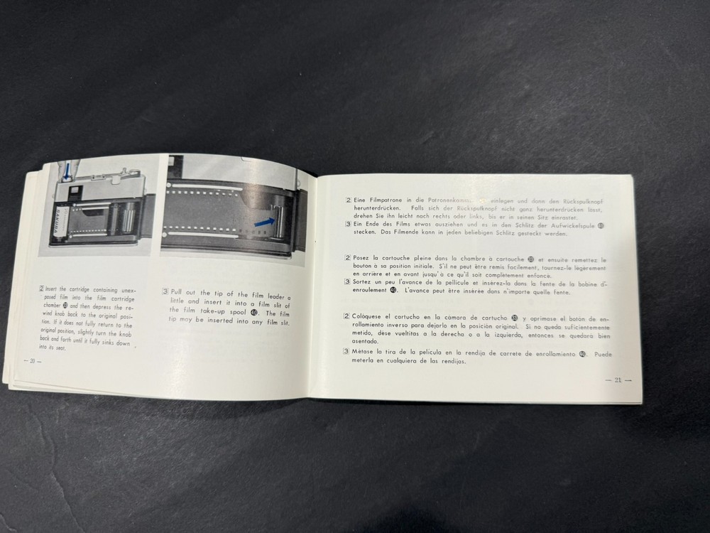 Konica Auto 52 Camera Instruction Manual.