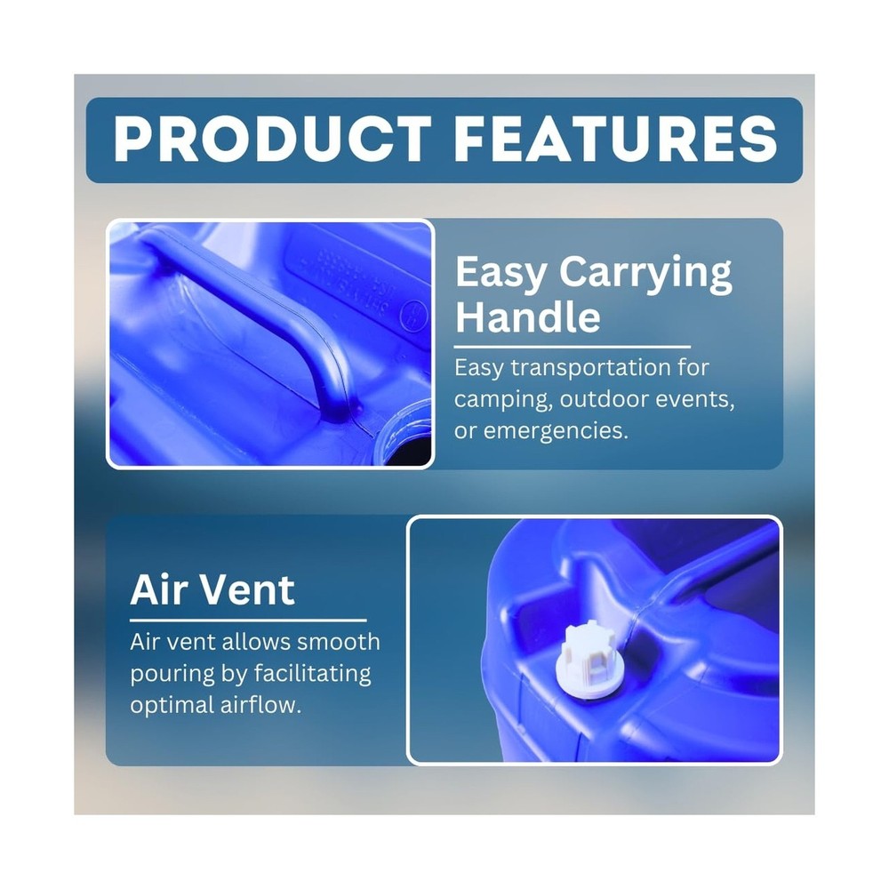 5-Gallon Stackable Water Storage Containers, Water Treatment,5 Gallons Each w...