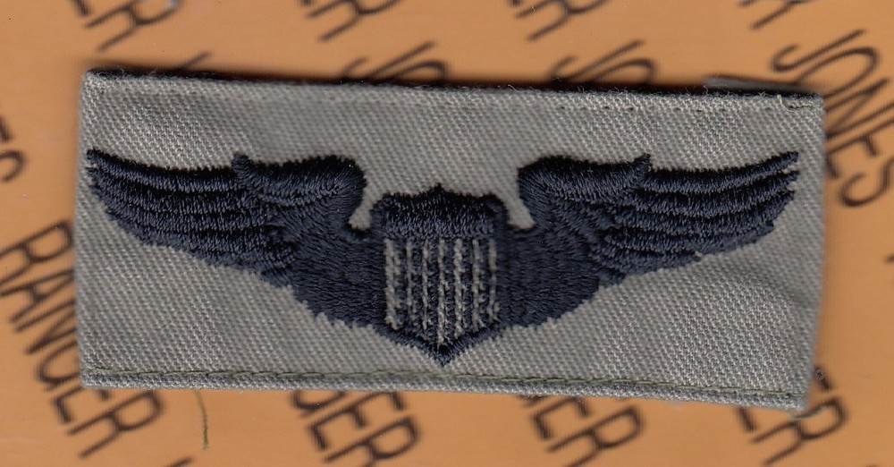 USAF Air Force PILOT qualification wing Badge AFBU patch sew on