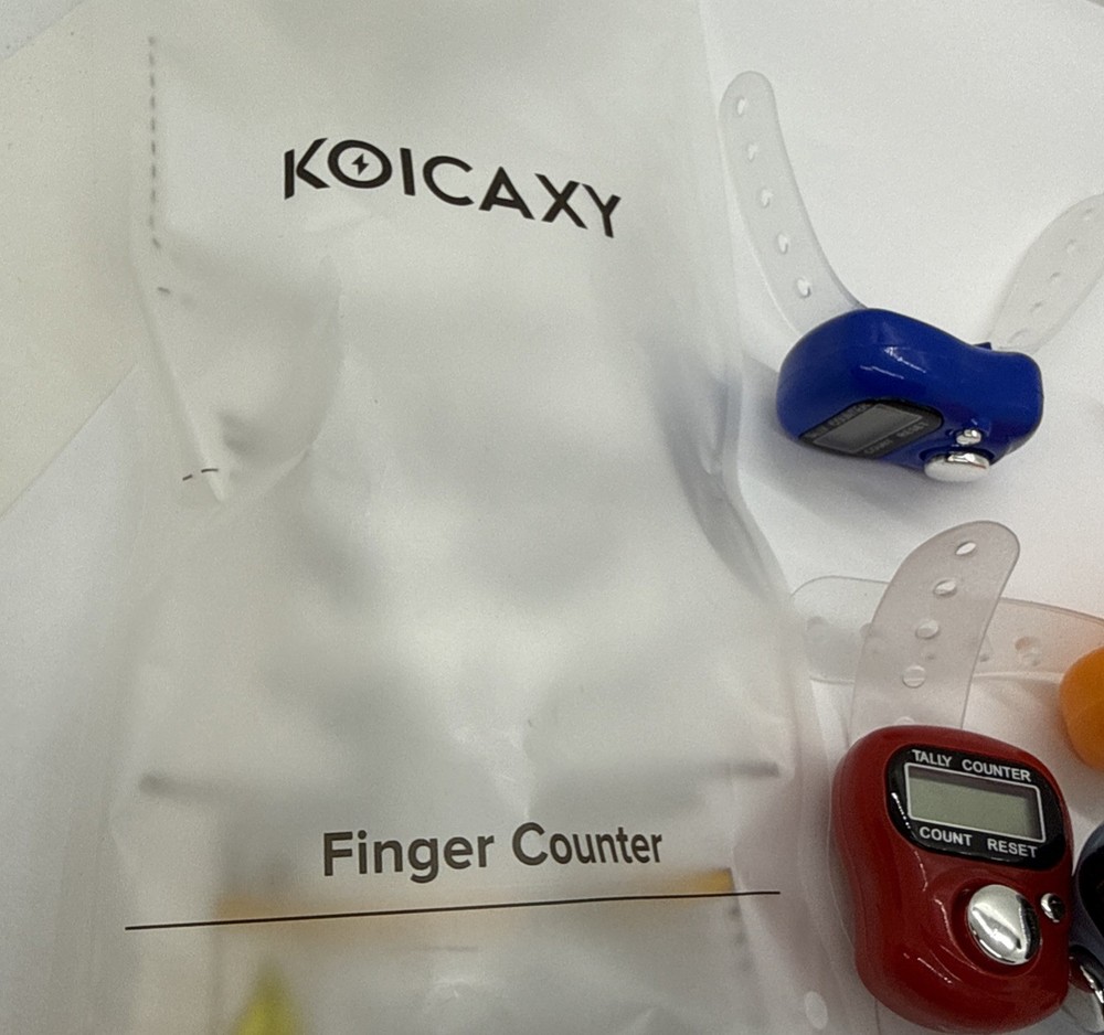 Electronic Finger Counter 7 Pack Resettable Hand Tally Clicker