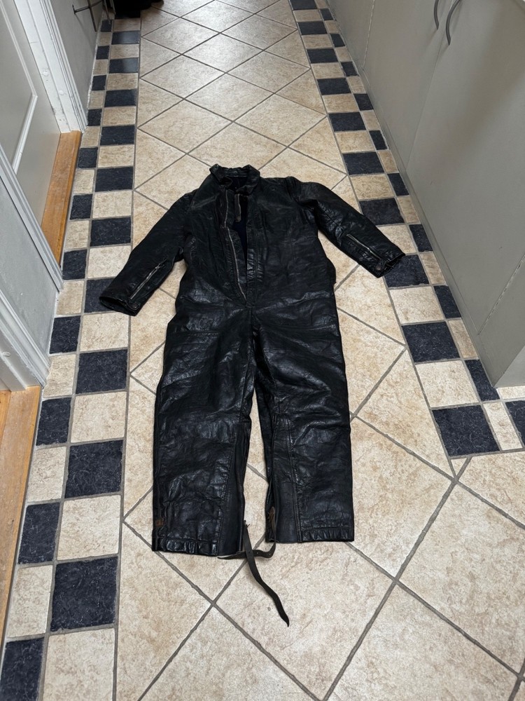 ww2 German leather flyingsuit luftwaffe