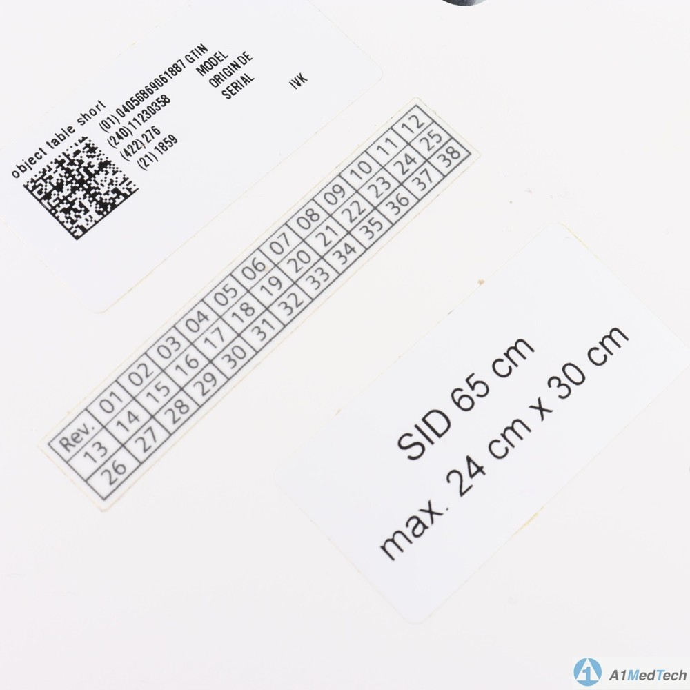 Siemens 11230358 Object Table Short for Mammography System