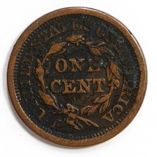 1850 Braided Hair Large Cent