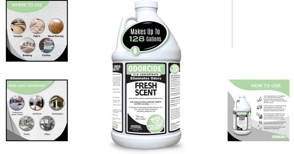 Professional Strength Odor Eliminator Concentrate - 128 Gallon Coverage