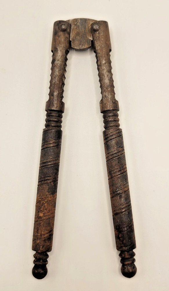 Vintage Reversible Flip Metal Nut Cracker