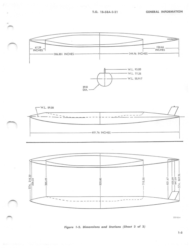 B-58 Two-Component Pod (BLU-2/B) Maintenance Air Force Manual Flight Manual -CD