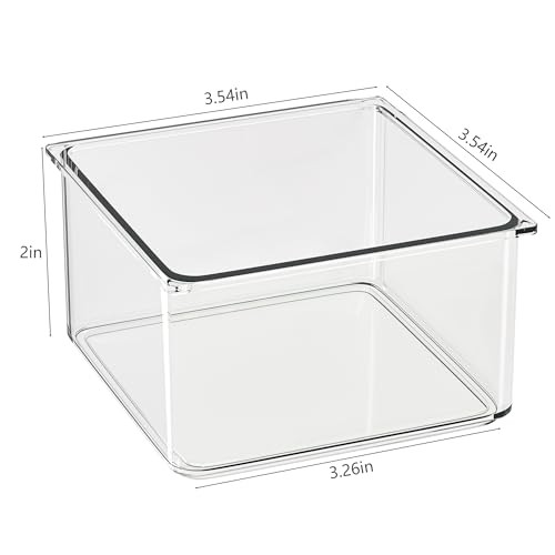 24 Pcs Small Drawer Organizer BinsSet, Stackable Drawer Divider Trays for