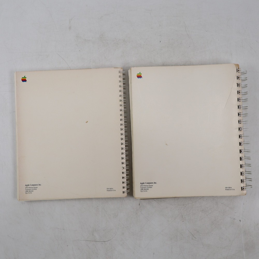 Vintage 1988 Lot Macintosh Utilities User's Guide & System Software User's Guide