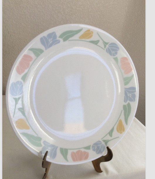 11 Pc Corelle Friendship Pattern Dinnerware Dinner Desert Plate Platter Bowl Cup
