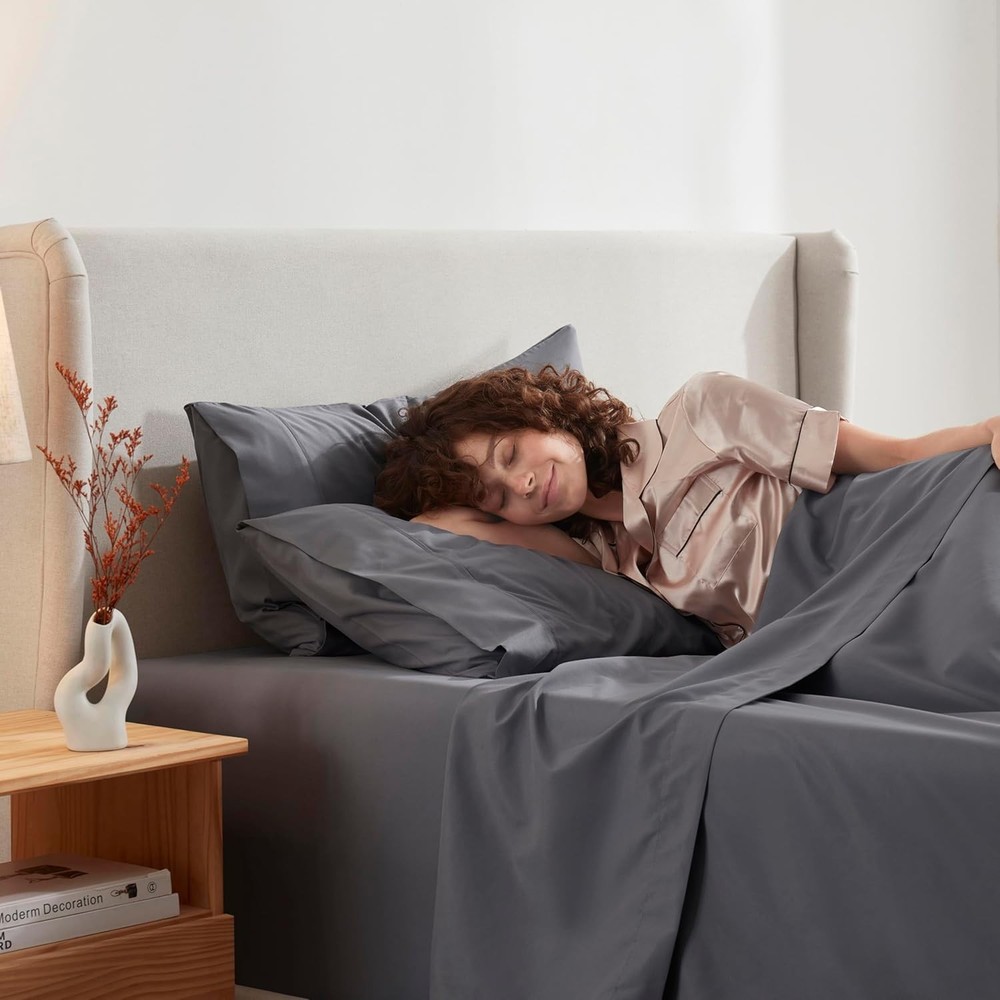 Split King Sheet Set - 1800 Ultra-Soft Microfiber Bed Sheets - Double Brushed