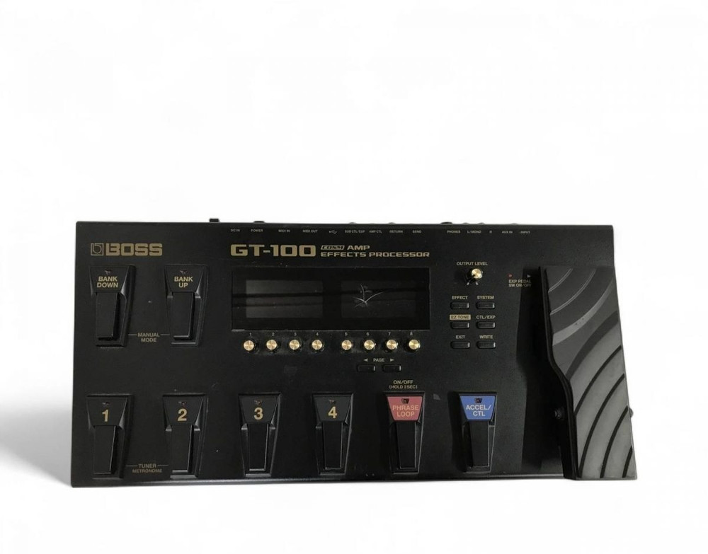 “Cracked display”BOSS GT-100 Multi-Effects Guitar Processor Test Completed