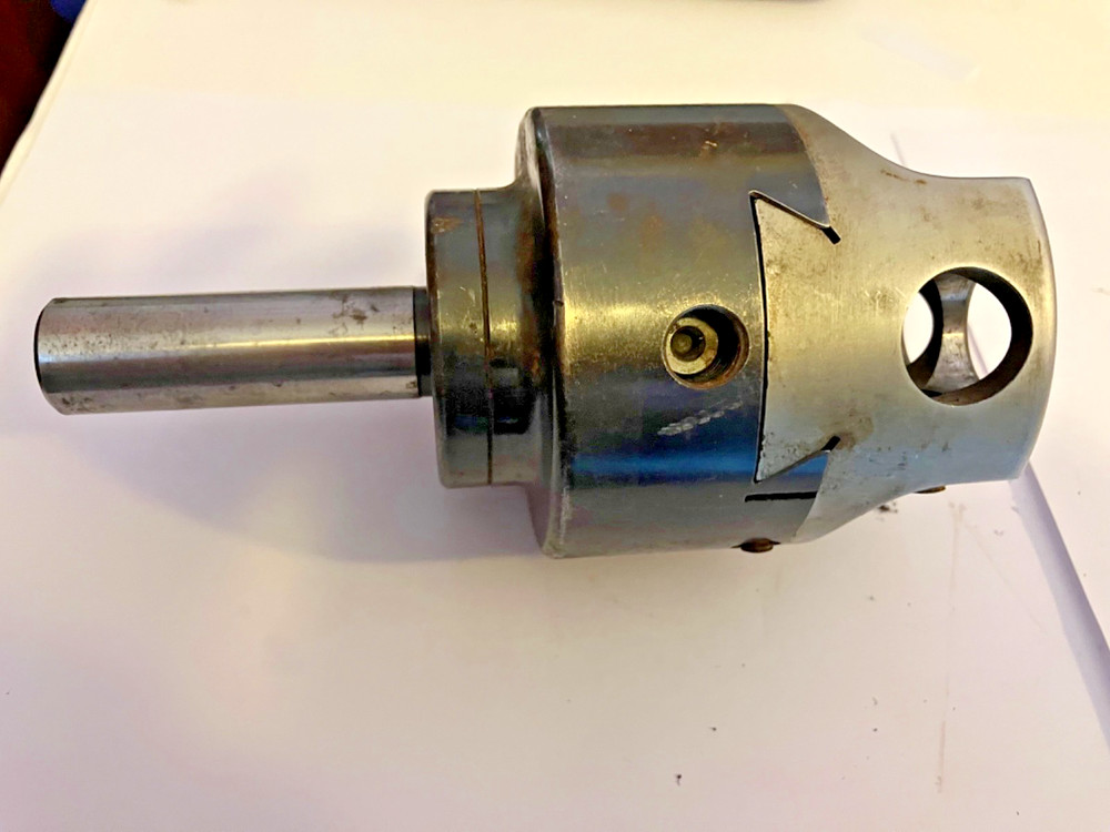 Preowned Boring Head. (3" across head. Uses 3/4" shank bars. See notes below!