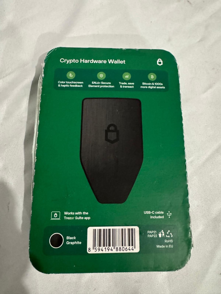 Trezor - Safe 5 - Passphrase & Secure Element Crypto Hardware Wallet (H3)