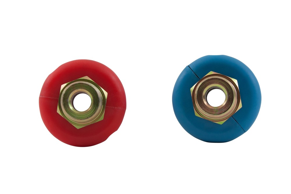 Glad Hand Extension Handle Grips Durable Poly Handle Grip Set Red & Blue