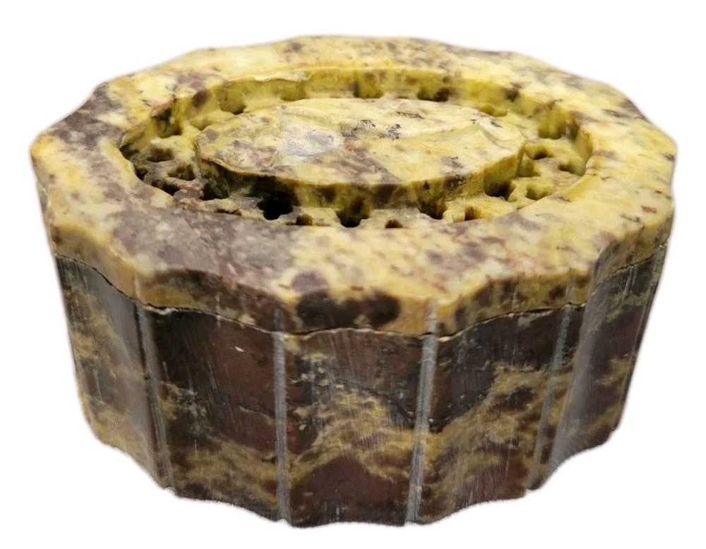 Carved Stone Incense Burner
