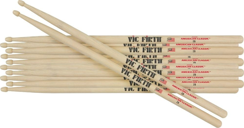 6-Pair American Classic Hickory Drum Sticks Nylon 7A