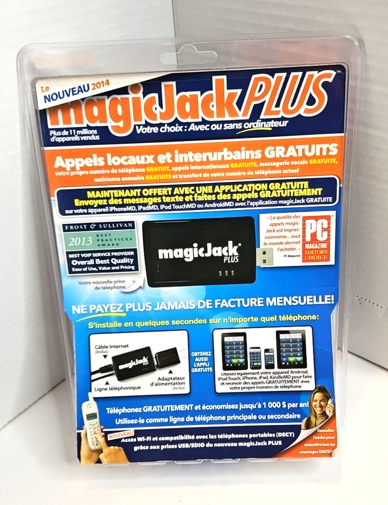 Magic Jack Plus Free Local Long Distance Calling Telephone Unit