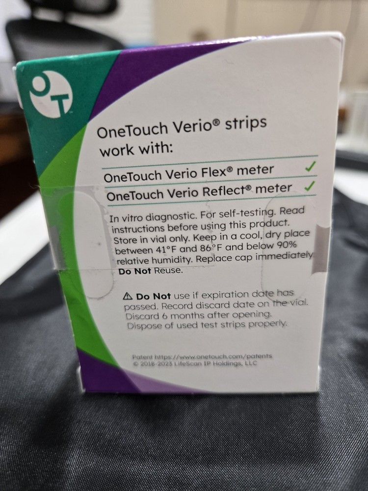 600 ONE TOUCH VERIO TEST STRIPS (EXP IN 2026)