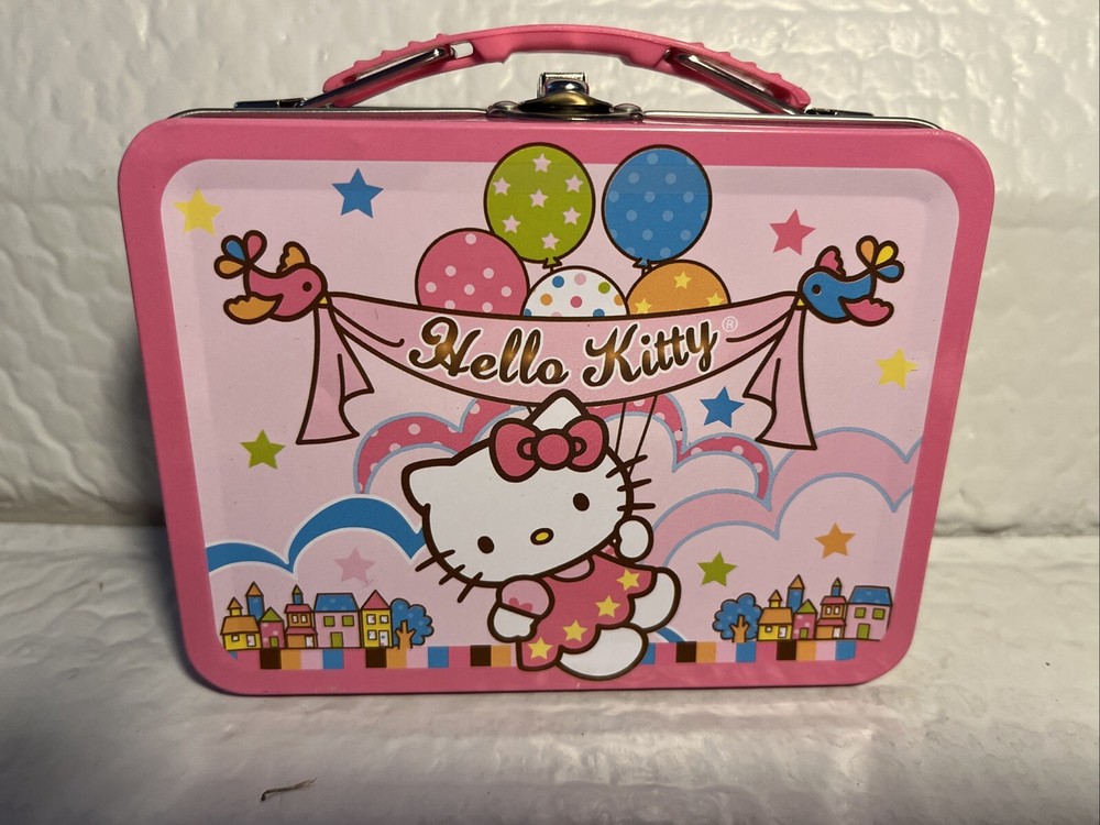 Hello Kitty Sanrio Pink Mini Lunch Box Plus Toy