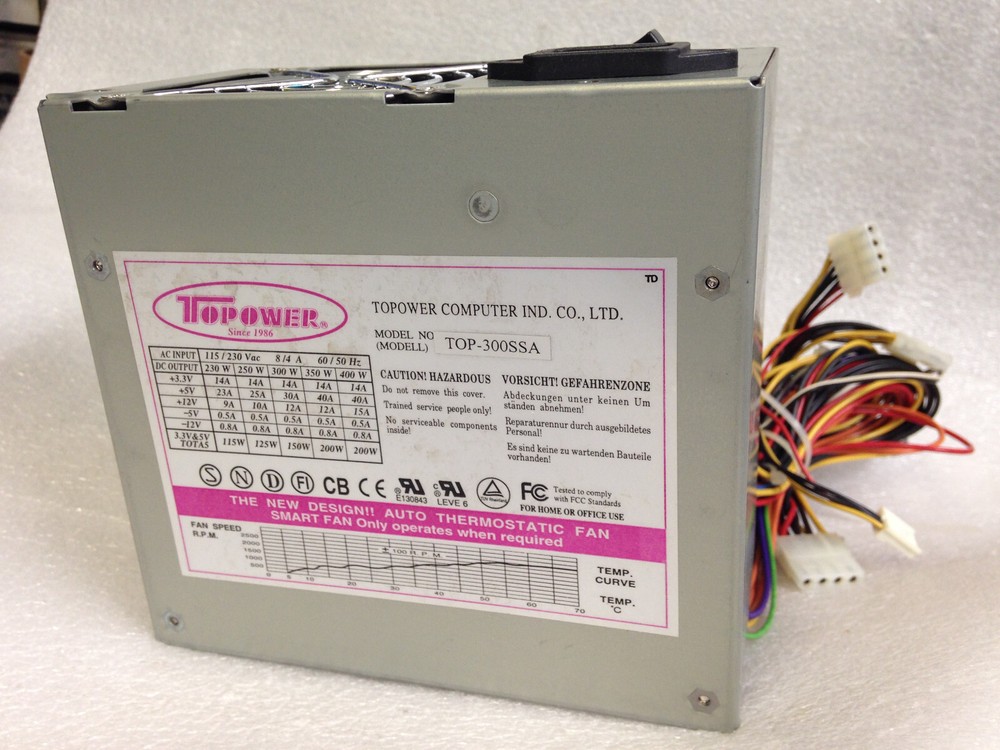 TOPOWER TOP-300SSA Desktop Computer Power Supply