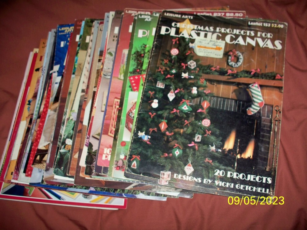 PLASTIC CANVAS PATTERNS ASSORTED VINTAGE - L.A. - U-PICK 1