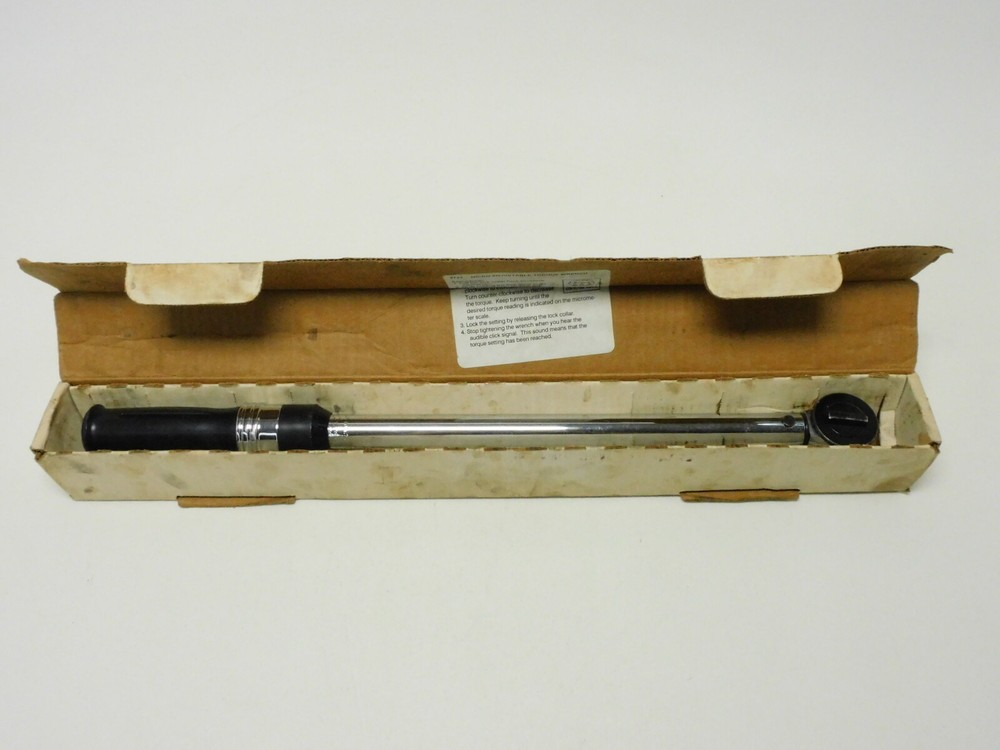 Vintage Cal-van Tools Micro Adjustable Torque Wrench No. AZ723
