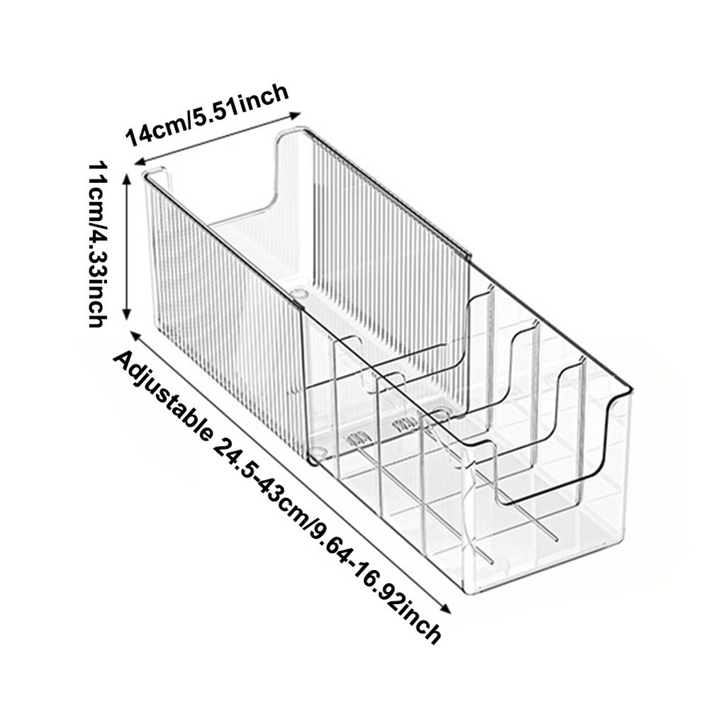 Acrylic Belt & Tie Organizer Multi-Compartment Clear Display Case Storage Holder
