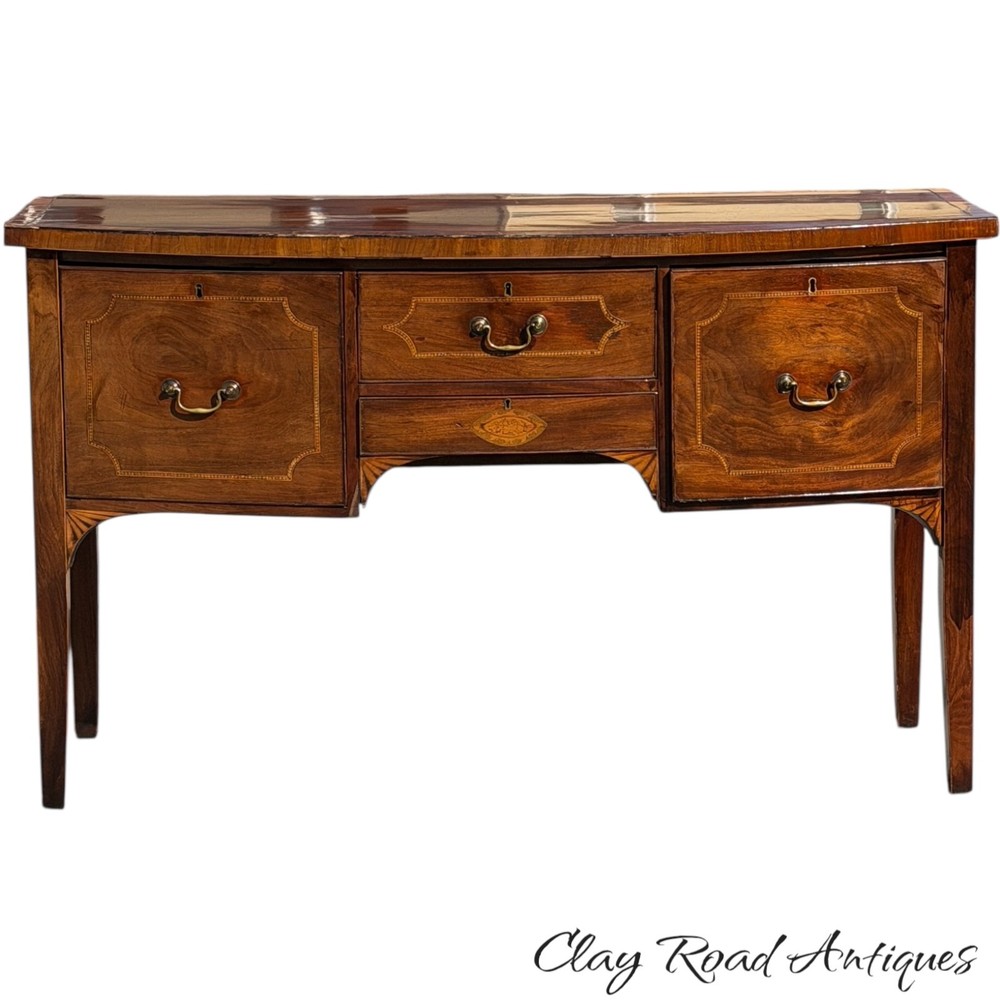 Antique Brandy board server mahogany inlaid Hepplewhite sideboard