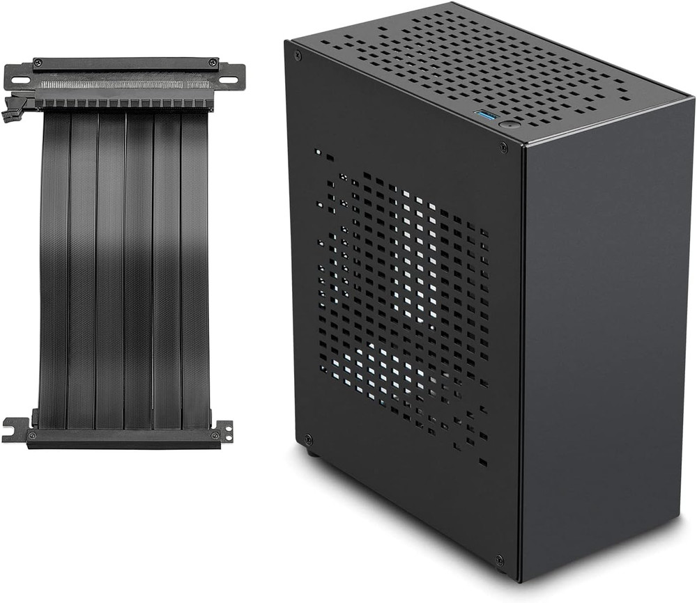 Aluminum Mini ITX Case with Pcie 3.0 Riser, Mini PC Case, SFF Small Form Factor