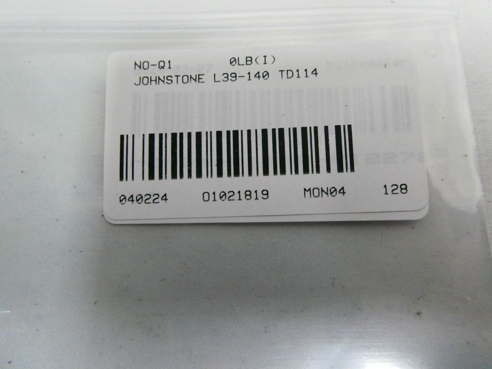 Johnstone L39-140 TD114 Temperature Controller 55-90f