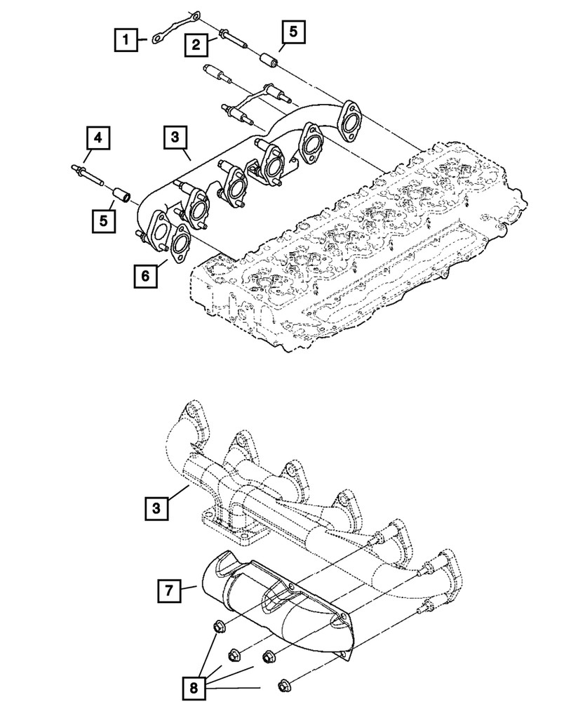 Genuine Mopar Double Ended Stud Mounting 5014169AB