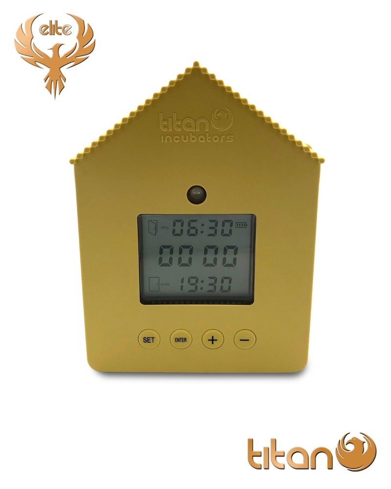 Automatic Chicken Door Opener with Light Sensor and Timer Settings - ELITE