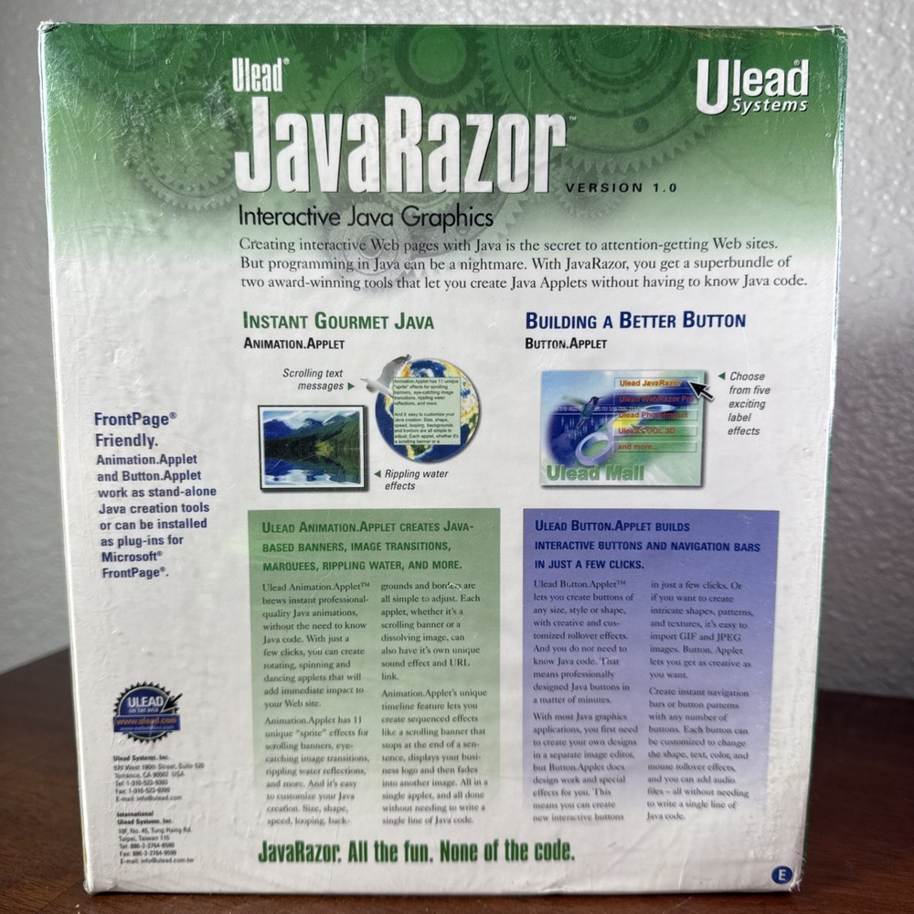 Ulead Java Razor 1.0 Interactive Java Graphics: NOS Sealed