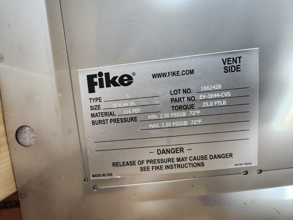 NEW!! FIKE CV-S EXPLOSION VENT 47"X39"