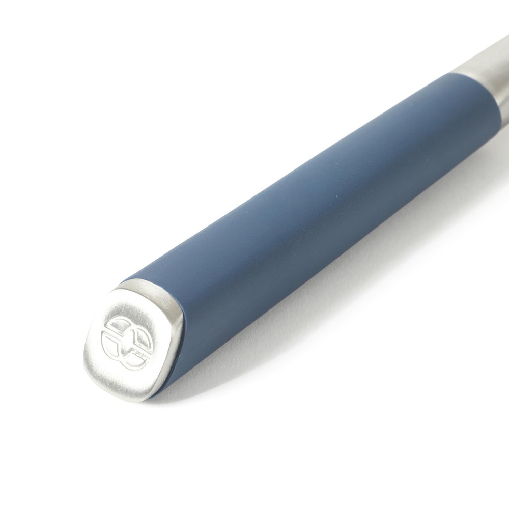 Edge Pasta Server tool Navy Blue with Rubber kitchen Turner tool