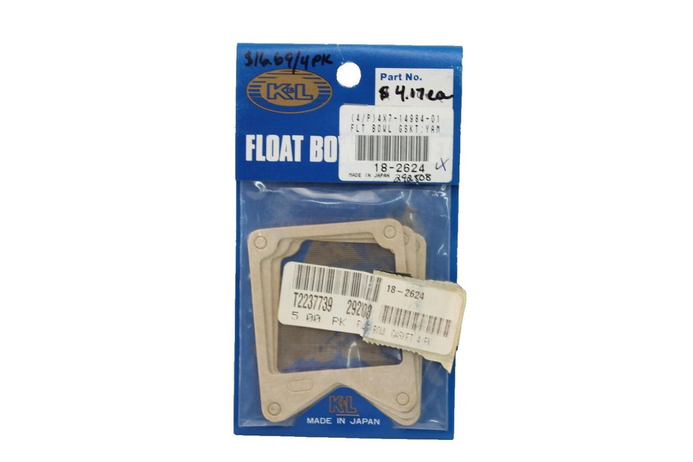 K&L Genuine Float Bowl O-Ring 18-2624 3 Pack