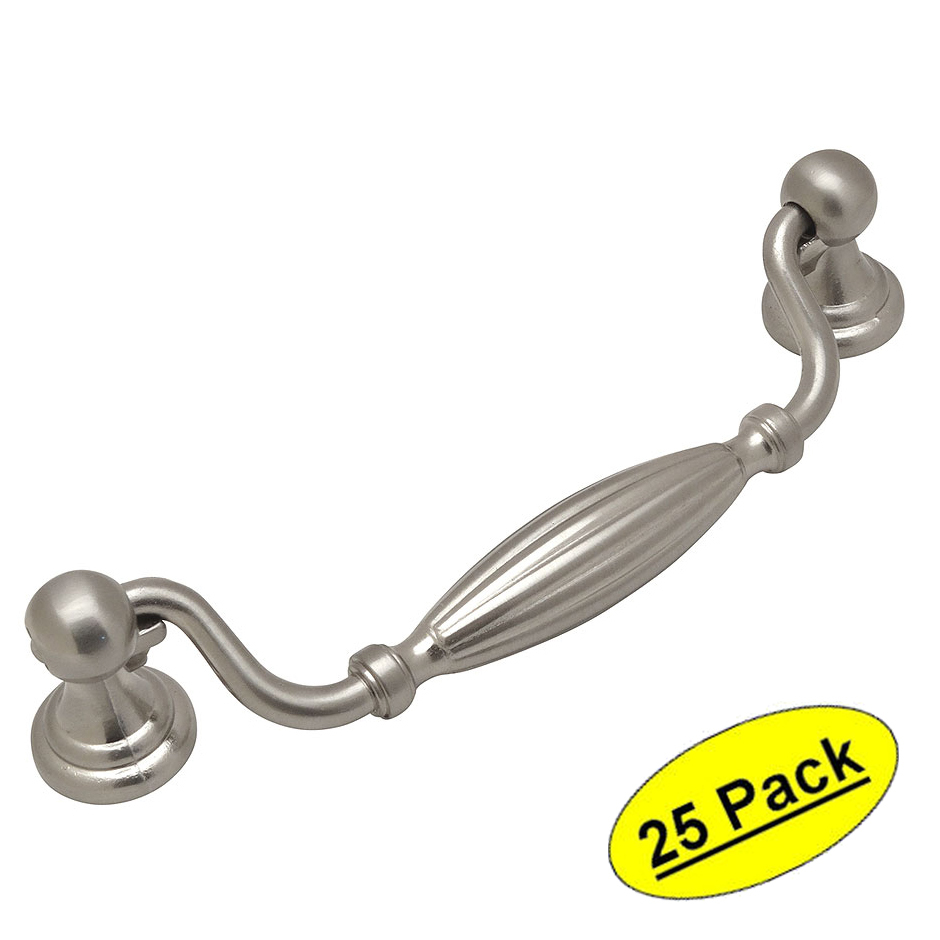 *25 Pack* Cosmas Cabinet Hardware Satin Nickel Handle Pulls #7122SN