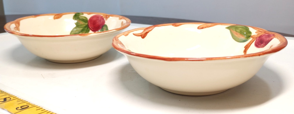 Two Franciscan apple themed plate set for replacement