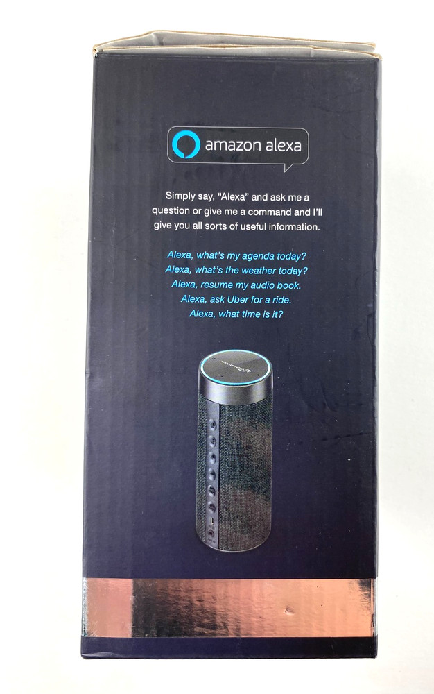 iLive Electronics-GREY Wireless Speaker With Alexa™ has rechargeable battery