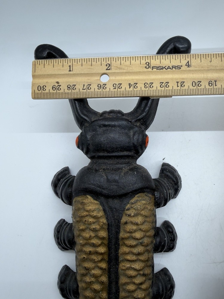 Vintage Cast Iron Beetle Bug Western Boot Jack Puller Tool #669