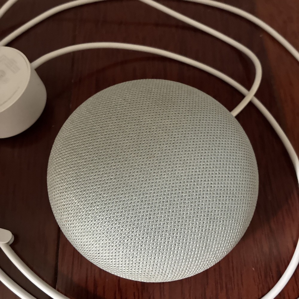 Google Home Model HOA Mini Smart Assistant Bluetooth Speaker Tested Working