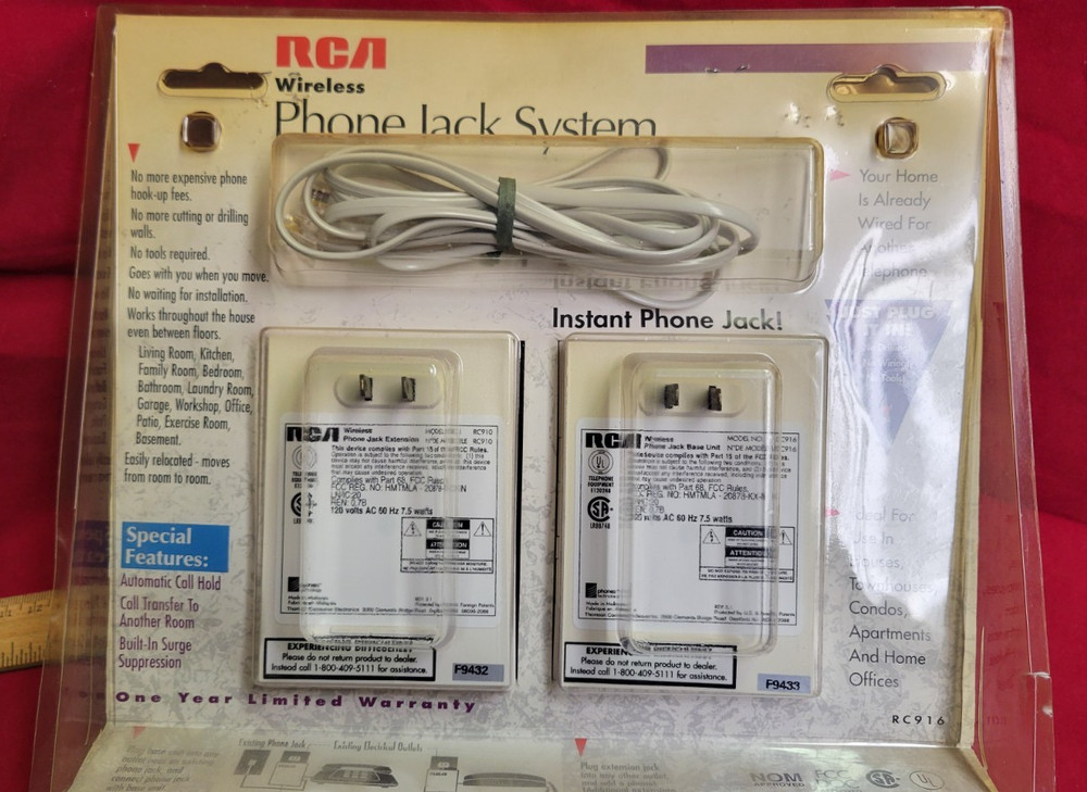 RCA Wireless Phone Jack System Instant Phone jack NOS