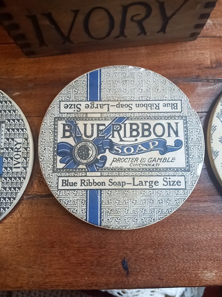 Antique Ivory Soap Coasters